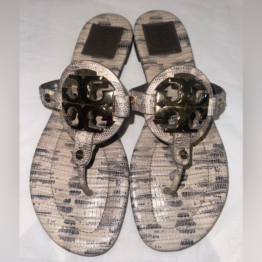 Tory Burch Sandals - Cream and Gold